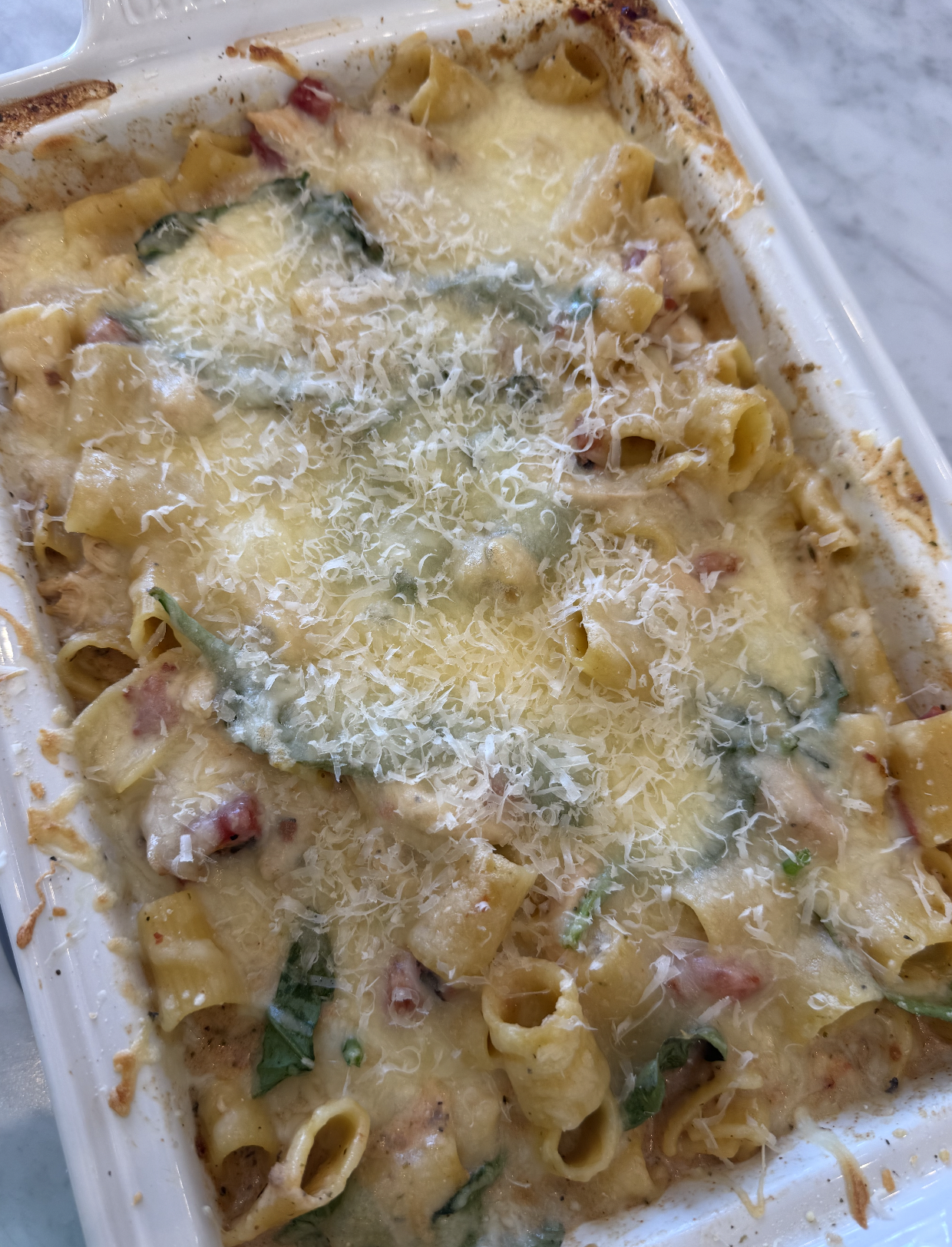 Pesto Alfredo Chicken Pasta